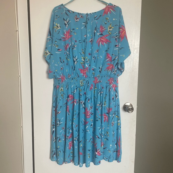 In Every Story Floral A-Line Tie Front Dress - Size 2X - Picture 7 of 13